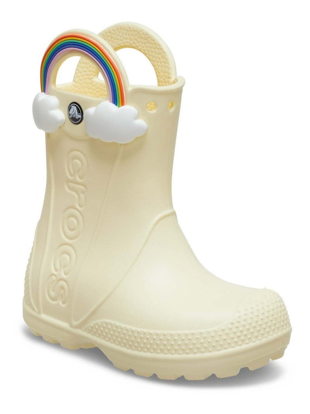Crocs Kids Handle It Rainbow Rain Boots Buttercream C6 210026